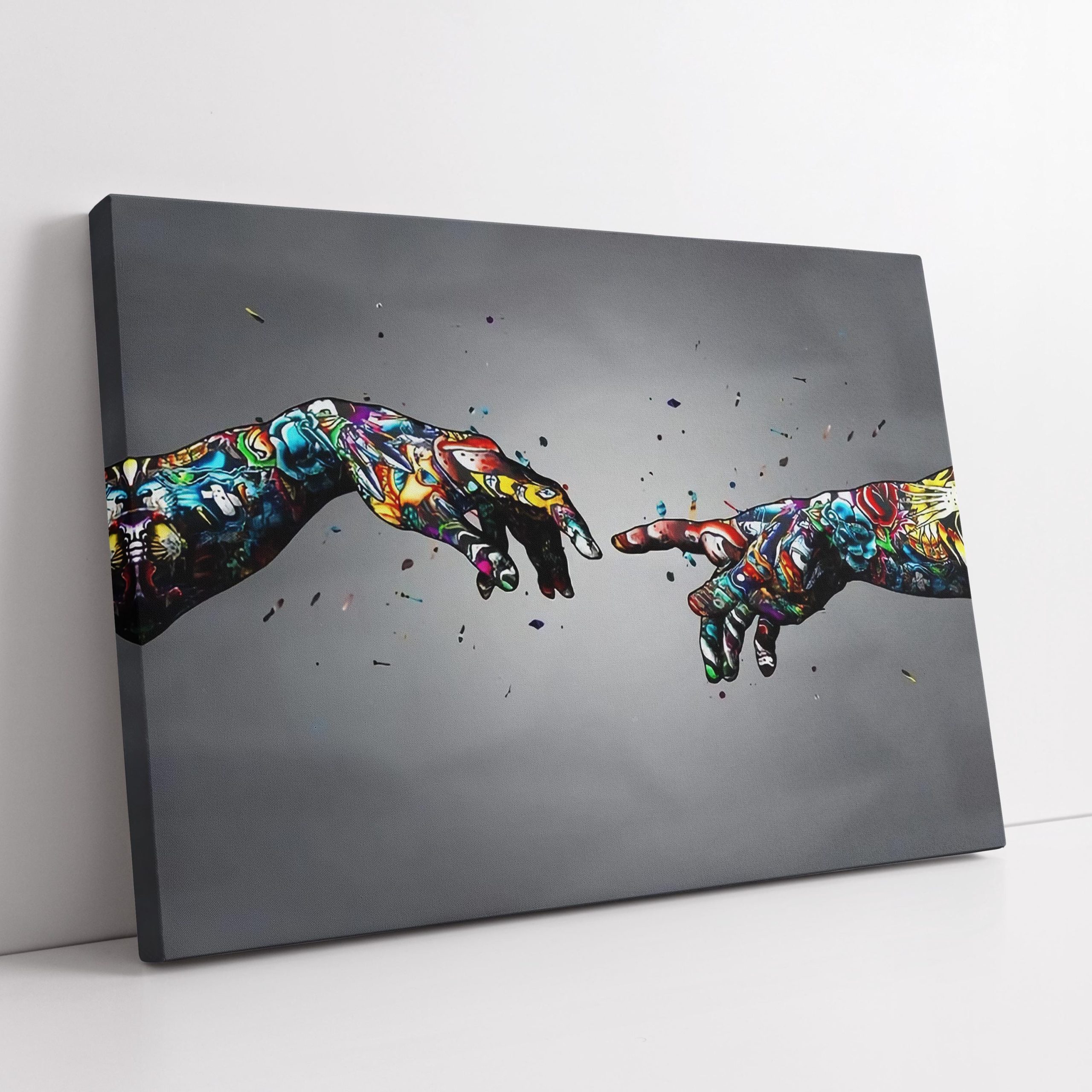 abstract-hands-canvas-wall-art-1 Abstract Hands Canvas Wall Art - Image 1
