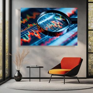 Stock Market Canvas Wall Art - Image 1